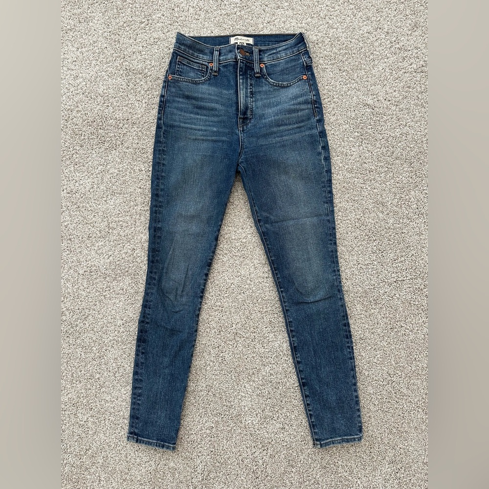 Madewell Dark Wash High-Rise Skinny Jeans